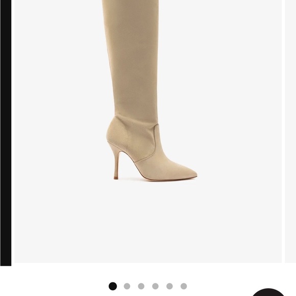 Larroude Chic Beige Suede Slouch Heeled Boots with Stiletto Heel
NWT - Picture 2 of 6